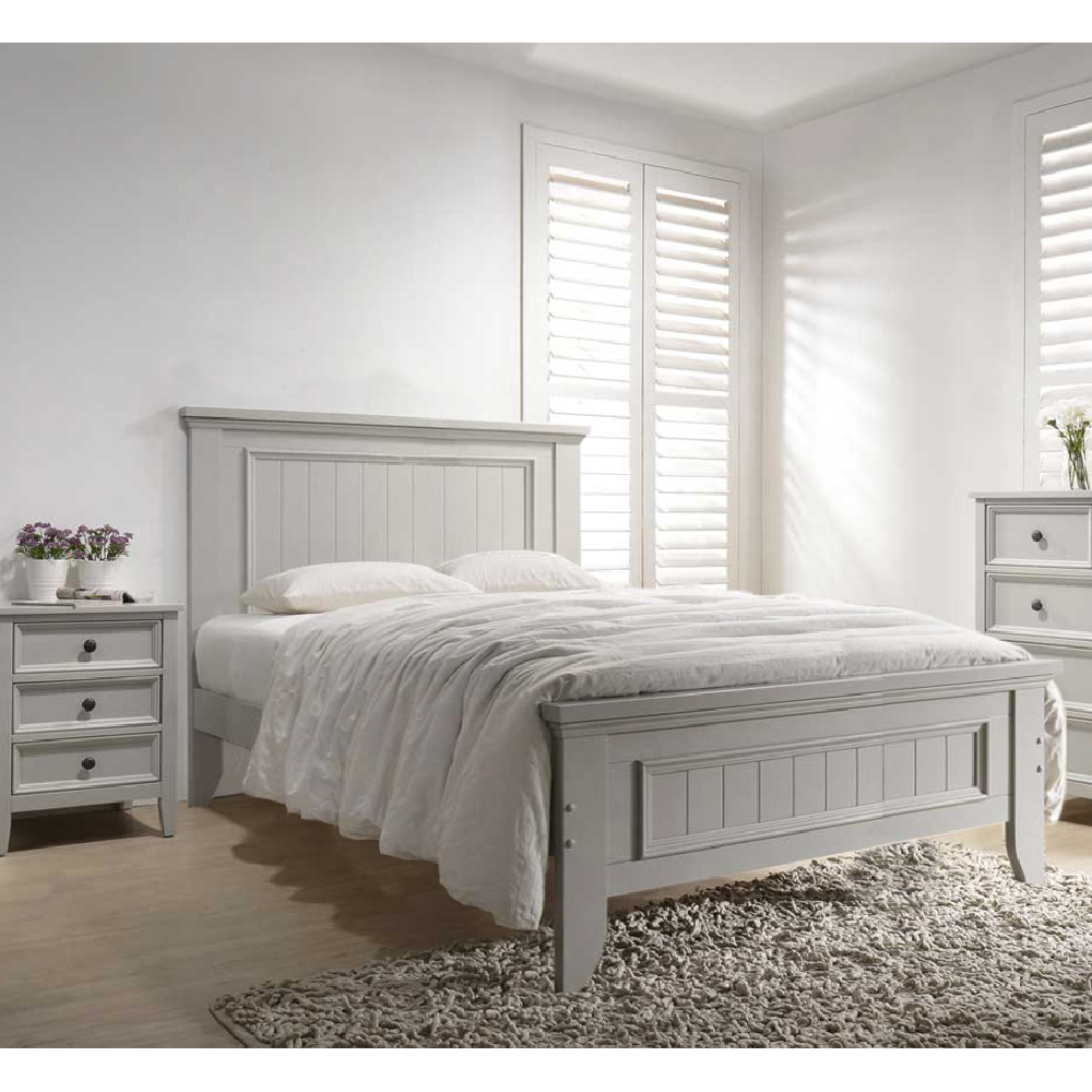 Mila 5ft Panelled Bed Clay