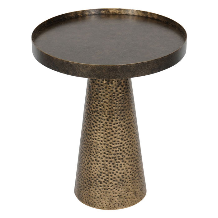 Sandbanks Iron Side Table in Rustic Antique Gold