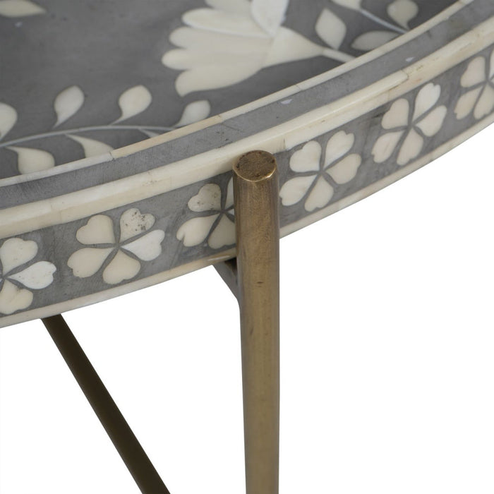 Laura Ashley Grey Epsley Side Table