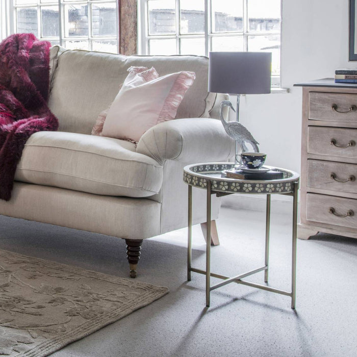 Laura Ashley Grey Epsley Side Table