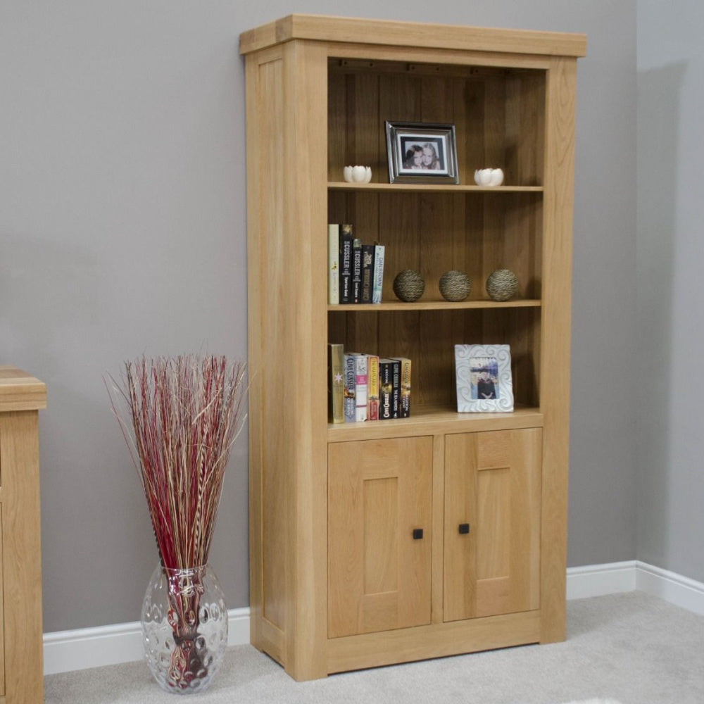 Bordeaux American White 2 Door Bookcase