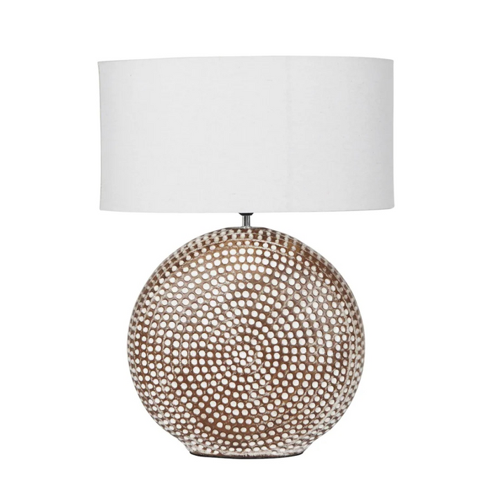 Chariot Round Ceramic Lamp