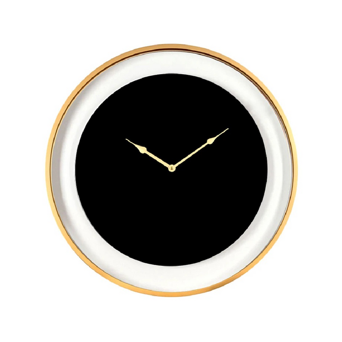 Libra Telford Round Wall Clock with Gold Detail