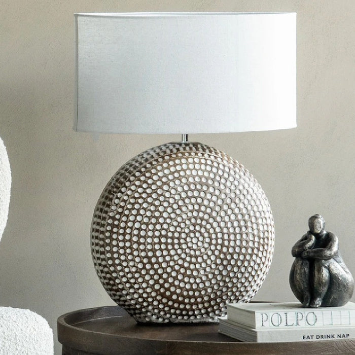 Chariot Round Ceramic Lamp