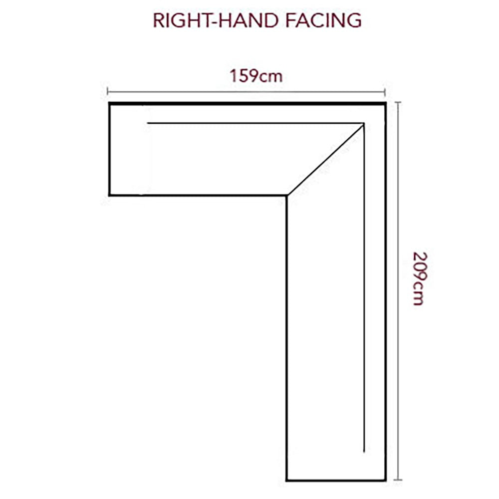 Cooper Right Faux Leather Corner Dining Bench in Grey