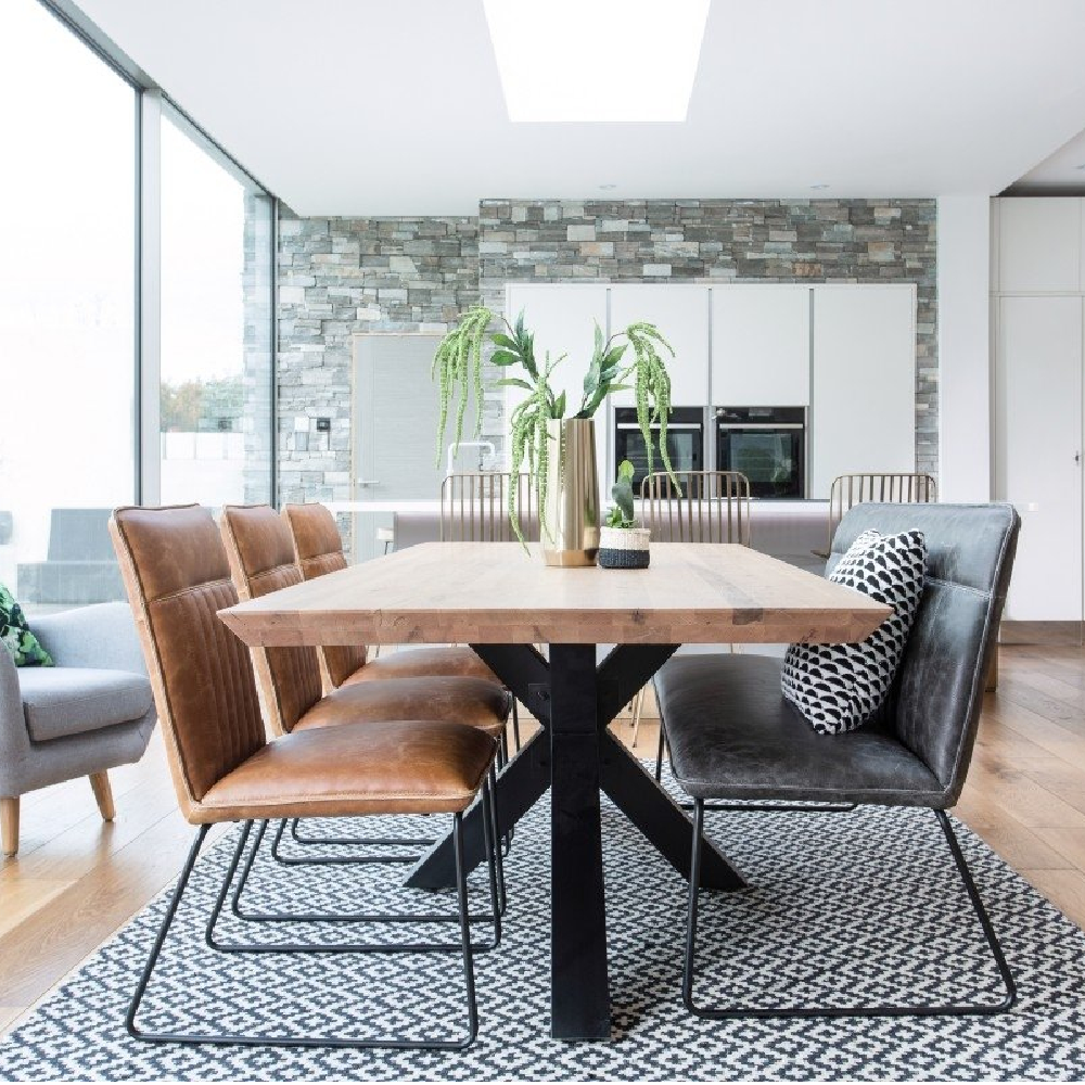 Cooper Dining Chair in Tan Pu Leather