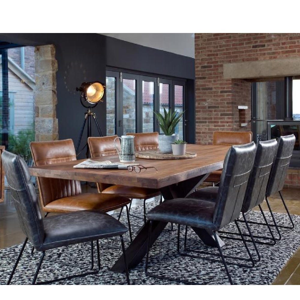 Cooper Dining Chair in Tan Pu Leather