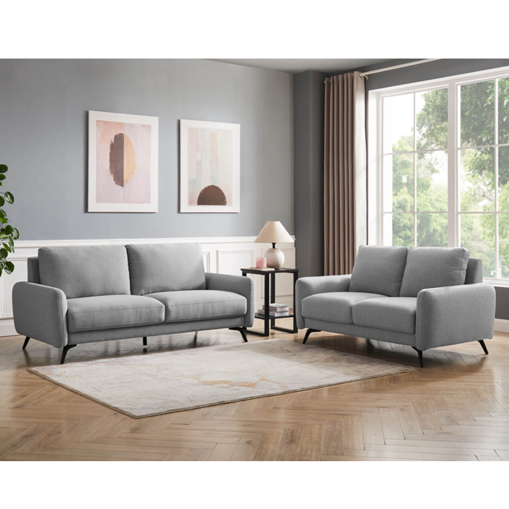 Barnaby Fixed 2 Seater Grey