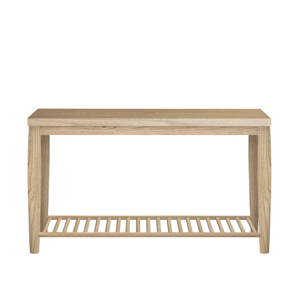Dakota Console Table with Shelf – Oak