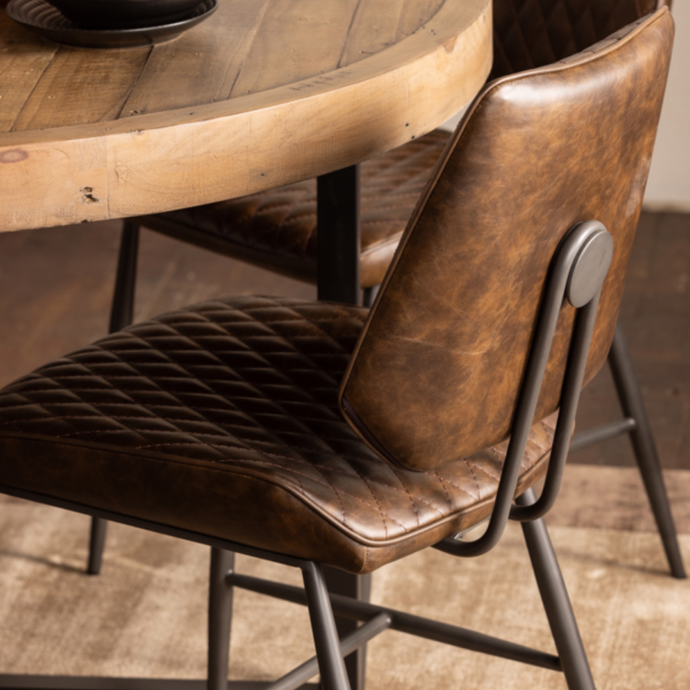 DALTON DINING CHAIR (DARK BROWN)