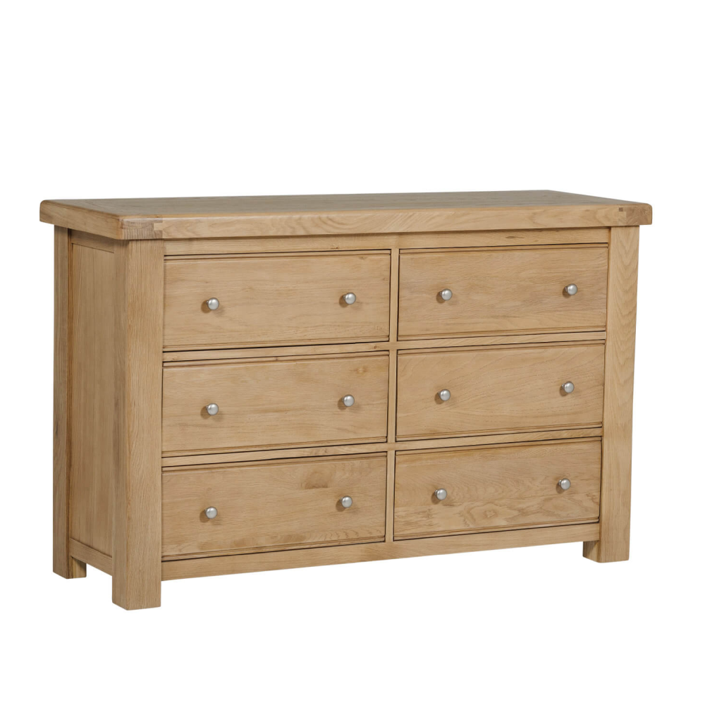 Delaney 6 Drawer Dressing Chest Oak