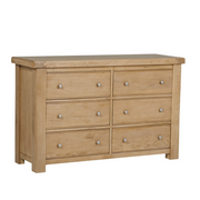 Delaney 6 Drawer Dressing Chest Oak