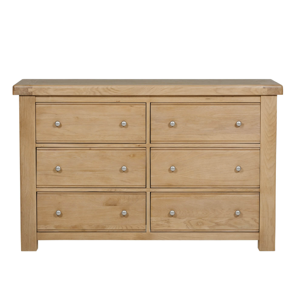 Delaney 6 Drawer Dressing Chest Oak