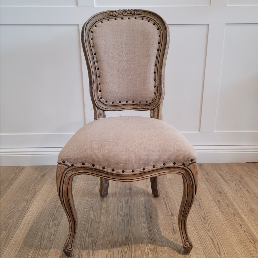 Sofia Upholstered Back Dining Chair – All Rustic Brown