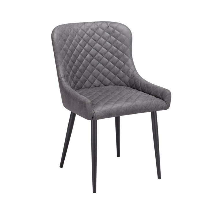 Diamond Stitch Grey Chair