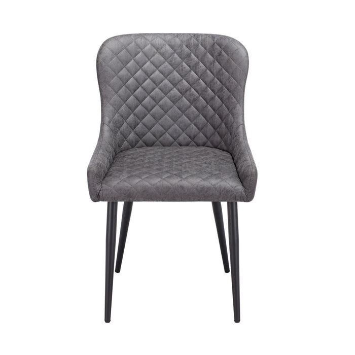 Diamond Stitch Grey Chair