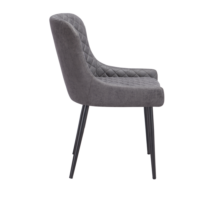 Diamond Stitch Grey Chair