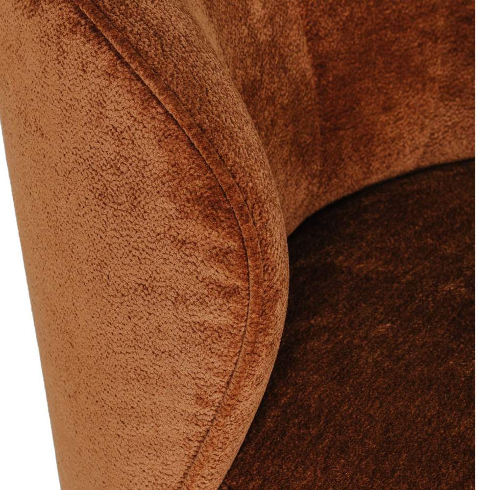 Edie Swivel Accent Chair Rust