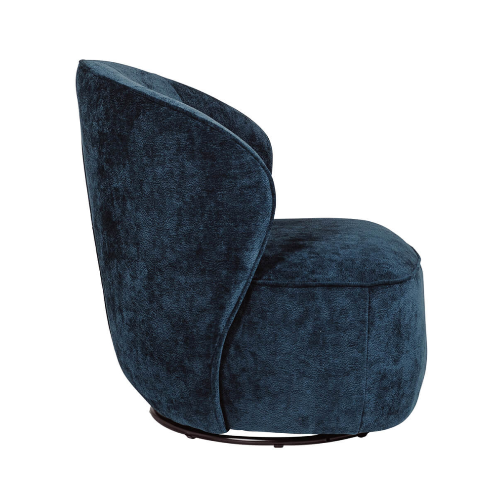 Edie Swivel Accent Chair Blue