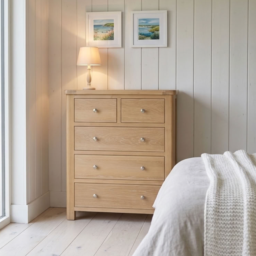 Foxington Washed Oak 2 Over 3 Chest