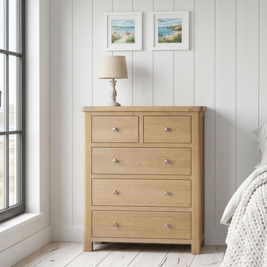 Foxington Washed Oak 2 Over 3 Chest