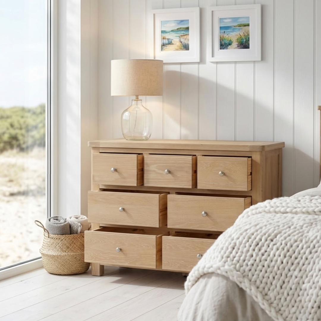 Foxington Washed Oak 3/4 Wide Chest