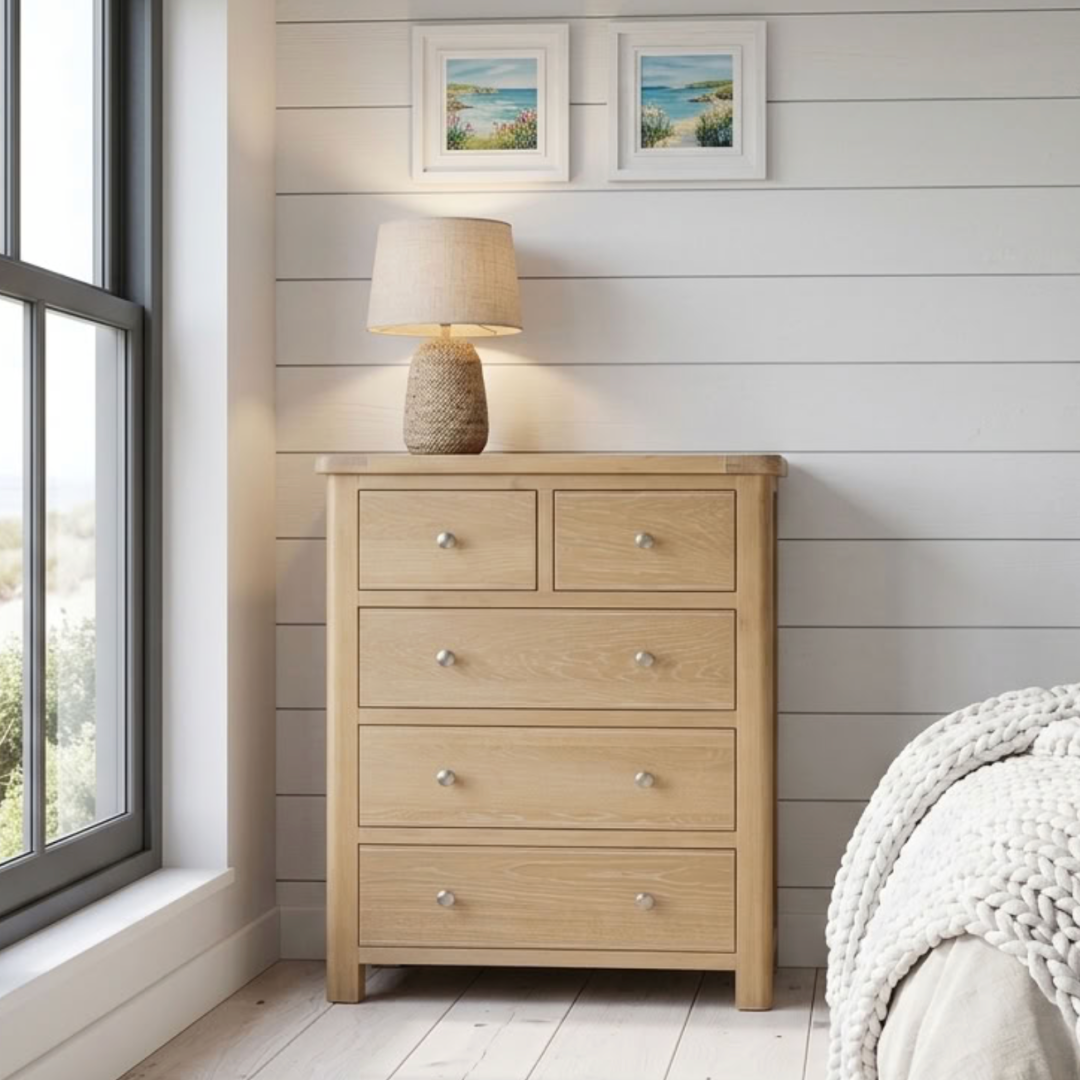 Foxington Washed Oak 2 Over 3 Chest