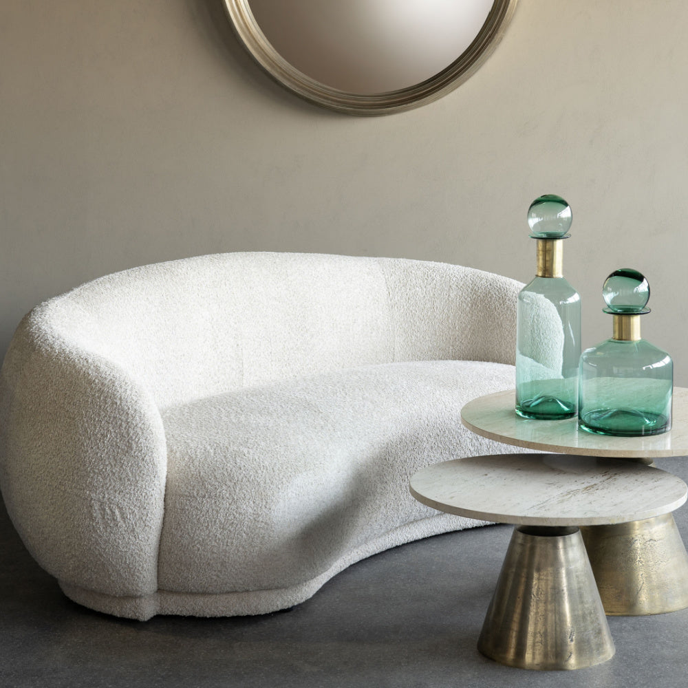 Casa Seater Curved Mini Sofa Taupe