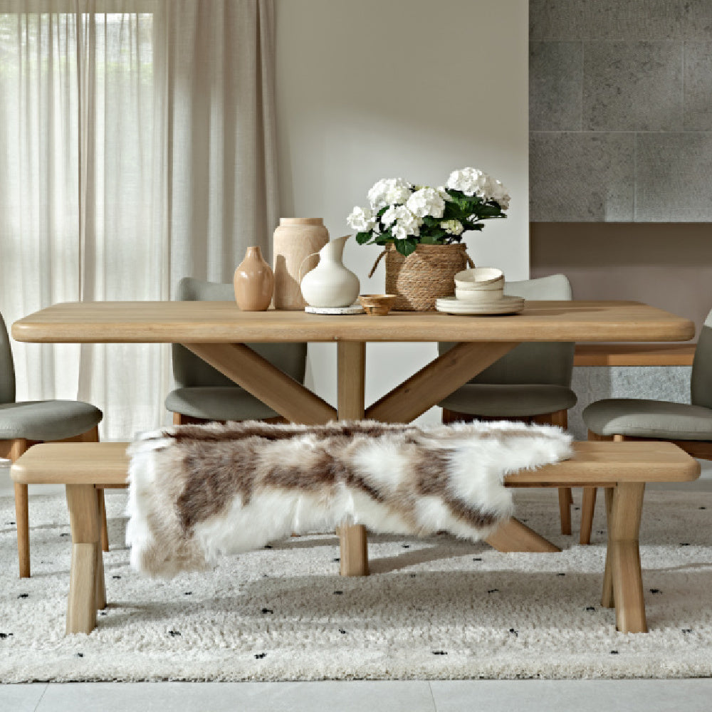 Flynn Natural Oak 180cm Bench