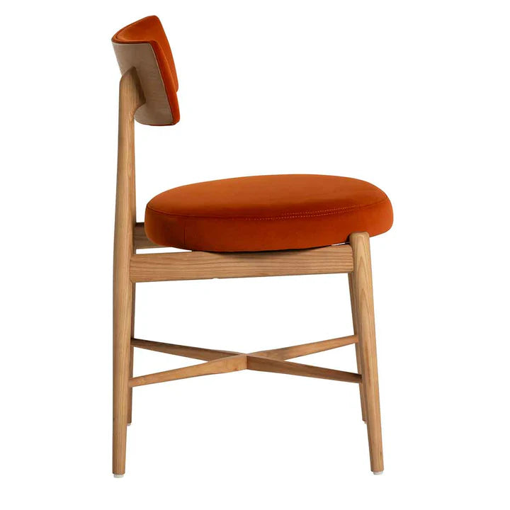 G Plan Flora Dining Chair Burnt orange