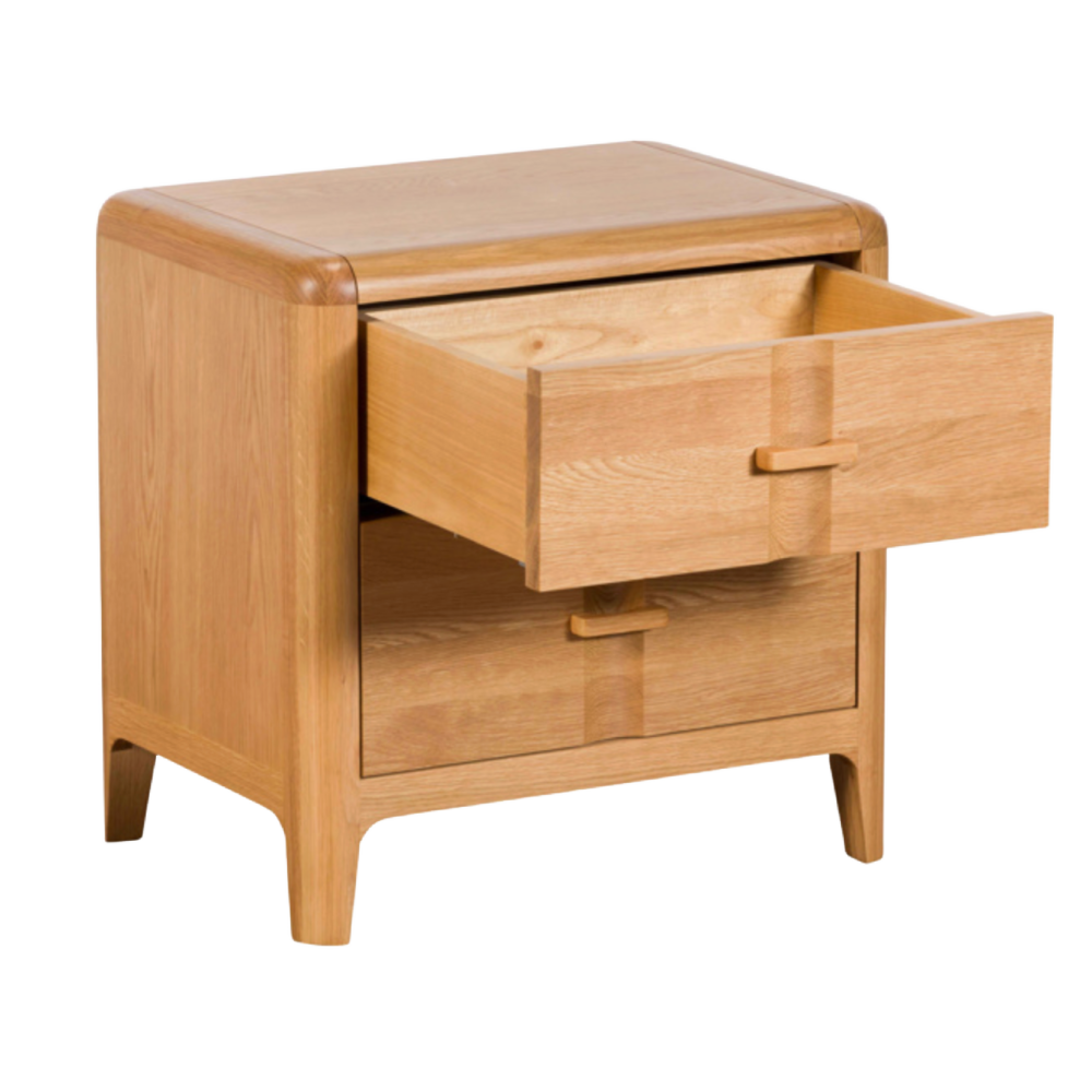 New !! G-Plan Maddison wide 2 Drawer Bedside chest