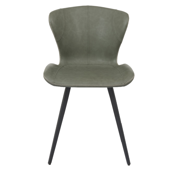 Garcia - Olive Vintage Faux Leather Chair