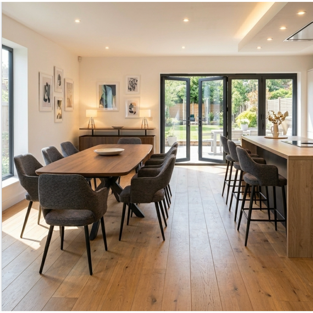 Boston Extending Table 1600-2000mm – Smoked Oak