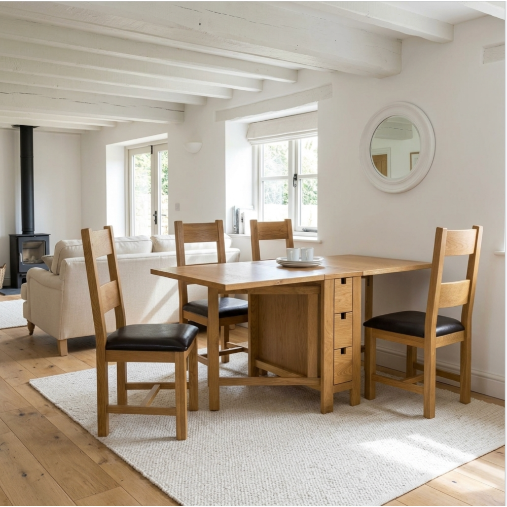 Hampshire Compact Gate leg Extending Dining Table !!best seller!!