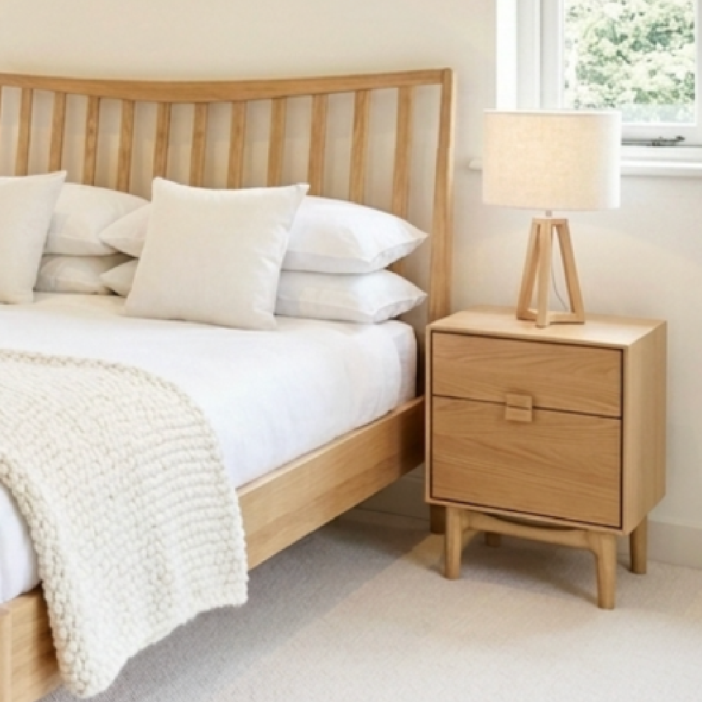 New !! G-Plan Larsen 2 Drawer Bedside
