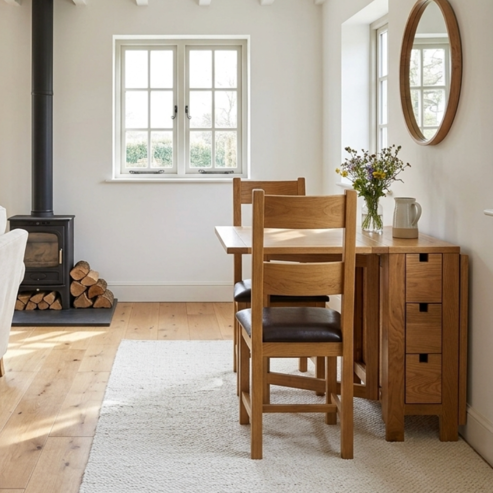 Hampshire Compact Gate leg Extending Dining Table !!best seller!!
