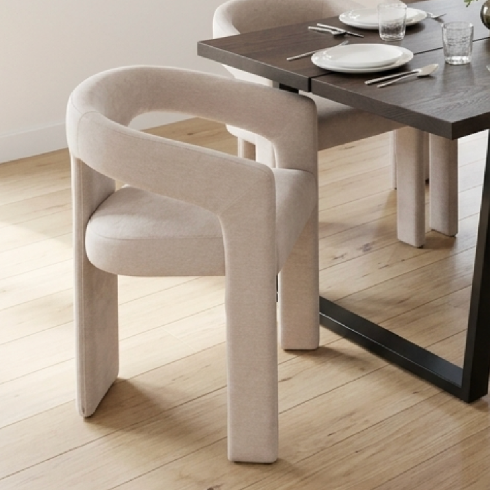 Georgia Light Beige Upholstered Dining Chair