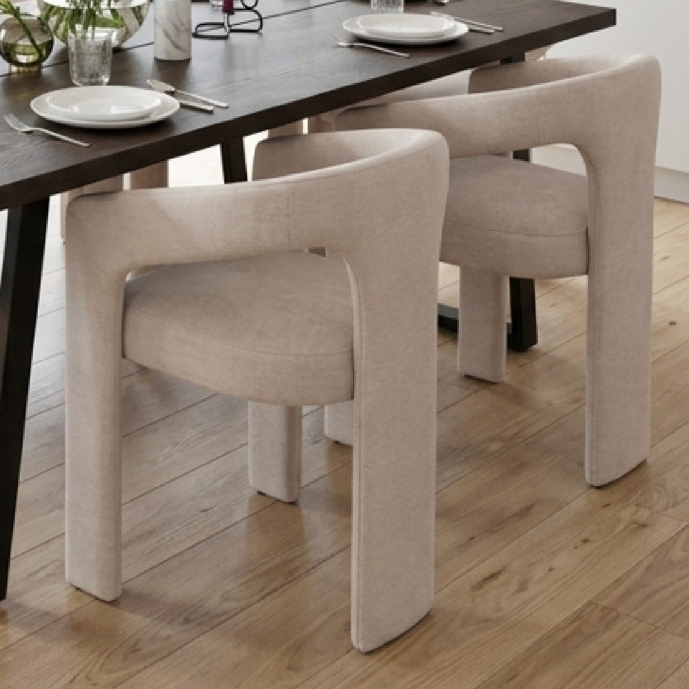 Georgia Light Beige Upholstered Dining Chair