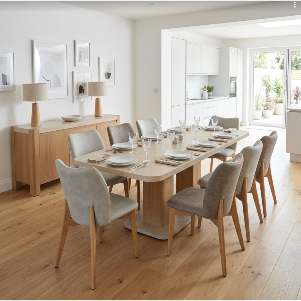 Arlo Travertine and oak collection