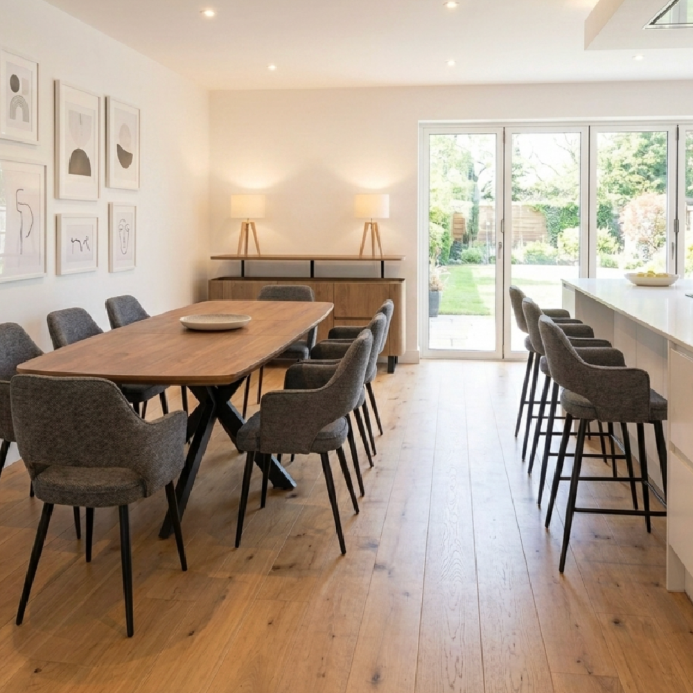 Boston Extending Table 1600-2000mm Rustic Oak