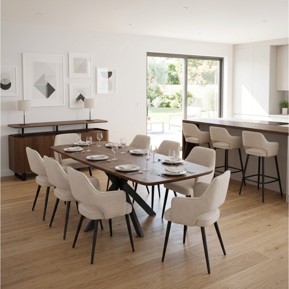 Boston Extending Table 1600-2000mm – Smoked Oak
