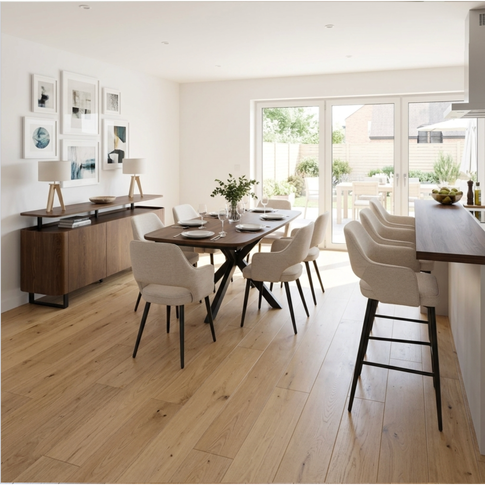 Boston Extending Table 1600-2000mm – Smoked Oak