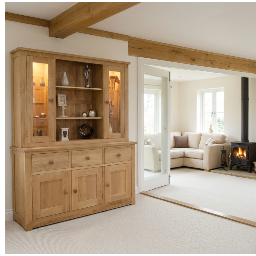 Torino Contemporary Oak Large Dresser