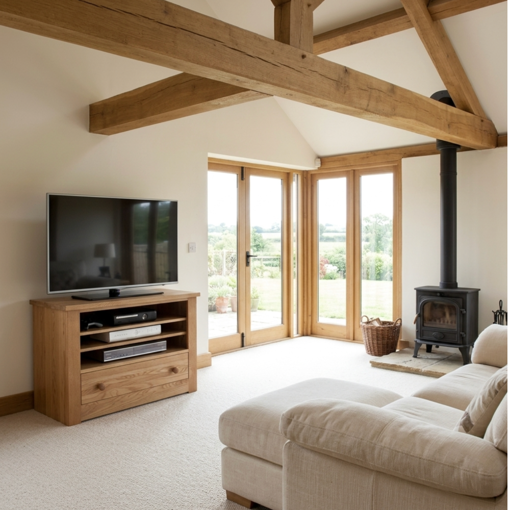 Torino Contemporary Oak TV Unit