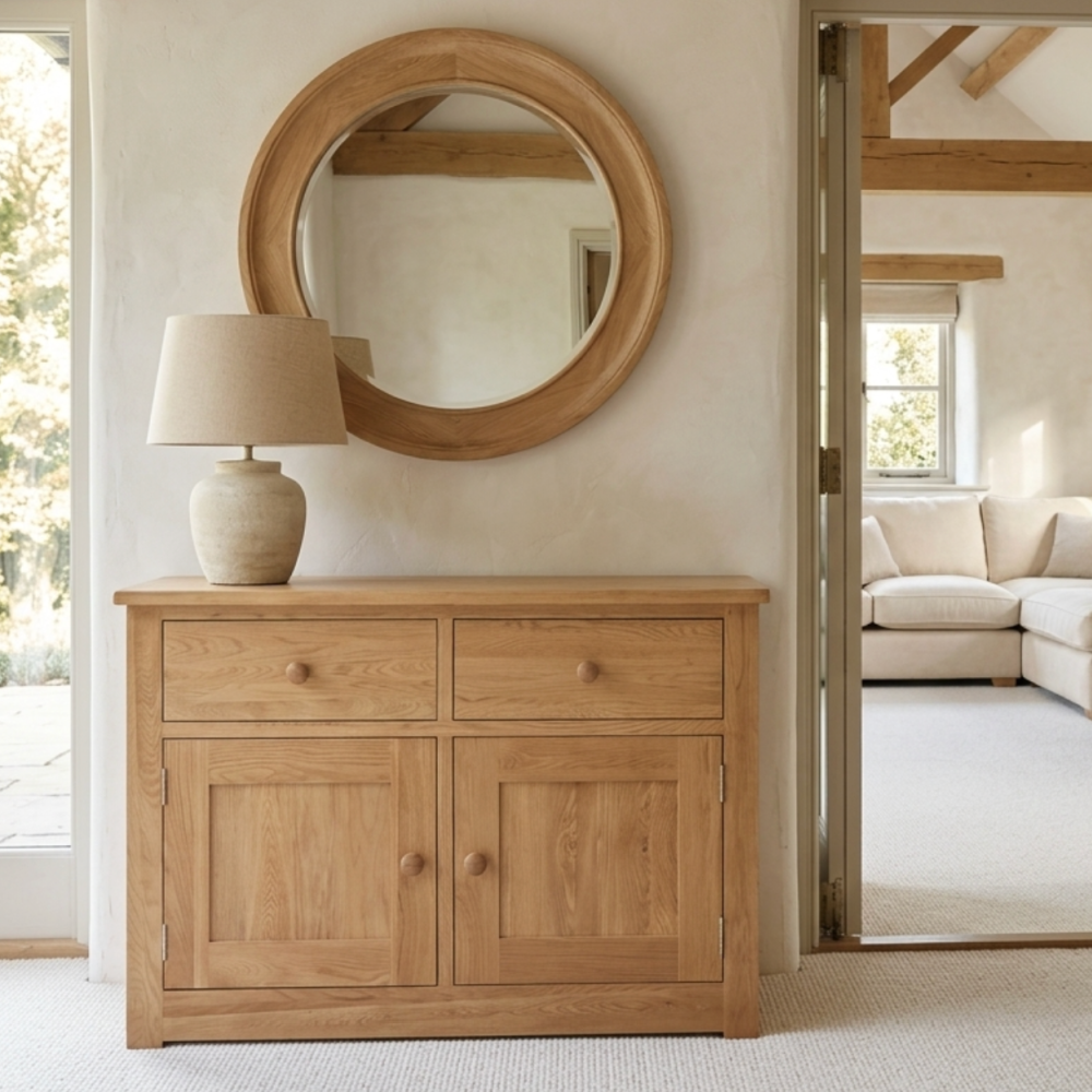 Torino Contemporary Oak Medium Sideboard