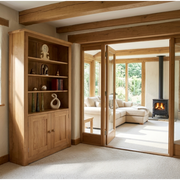 Torino Contemporary Oak 2 Door Bookcase
