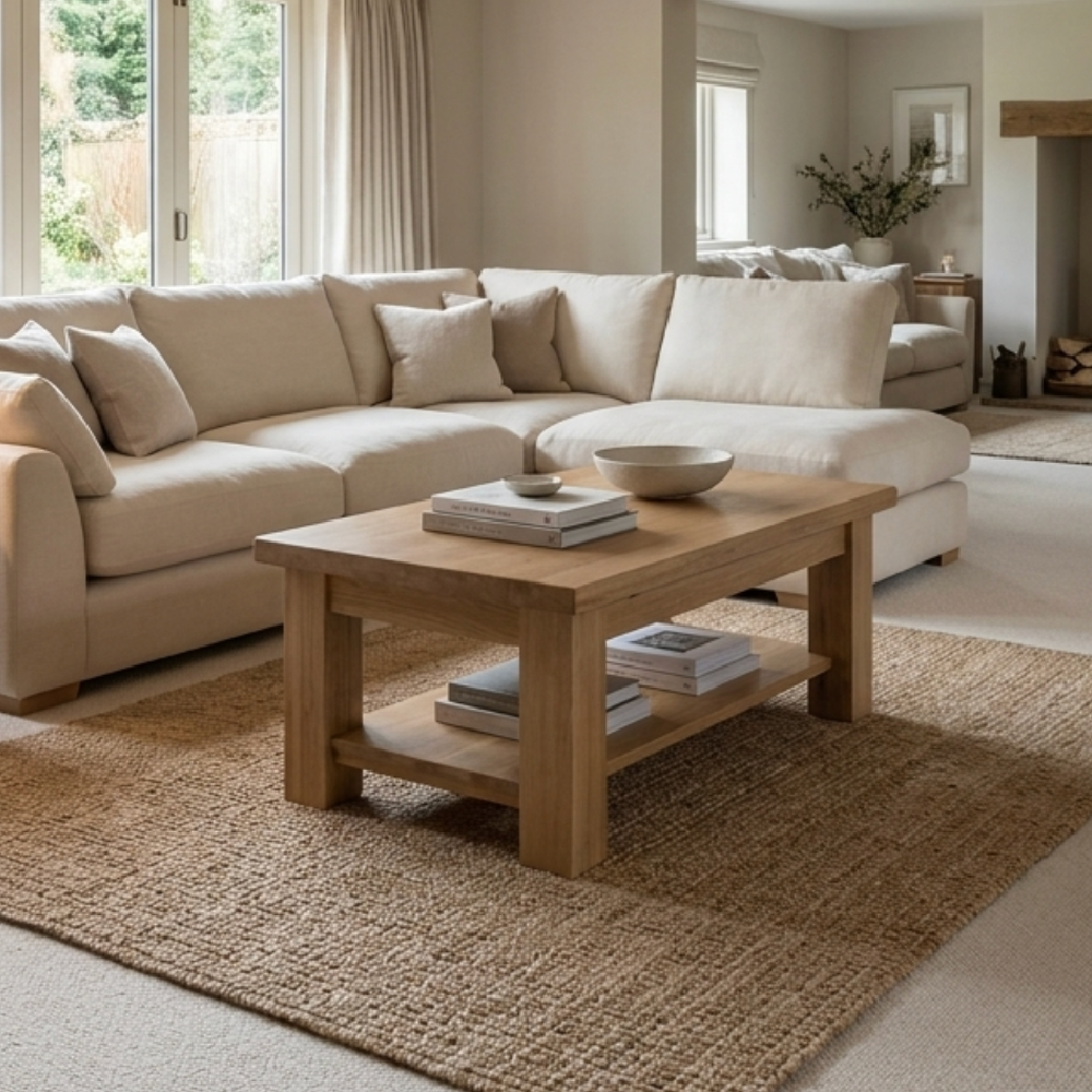 Torino Solid Oak Small Coffee Table