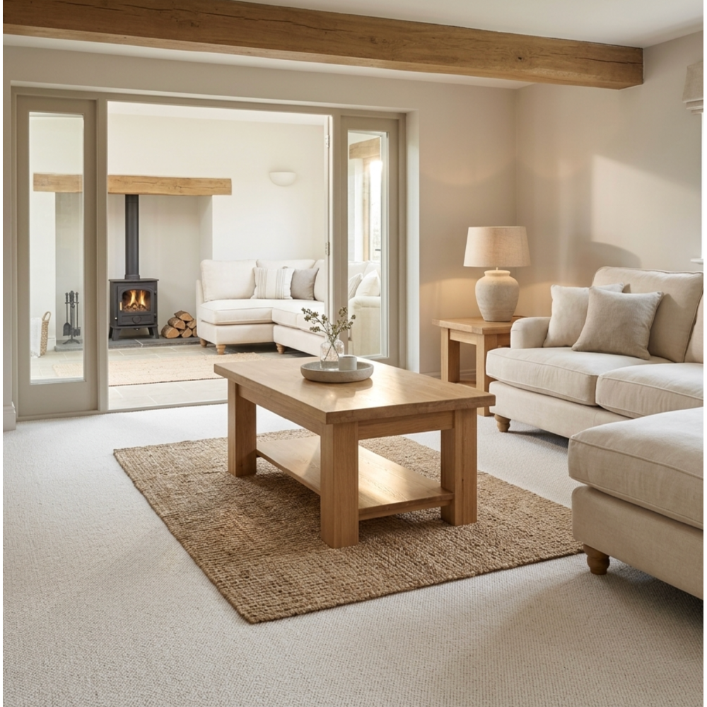 Torino Solid Oak Small Coffee Table