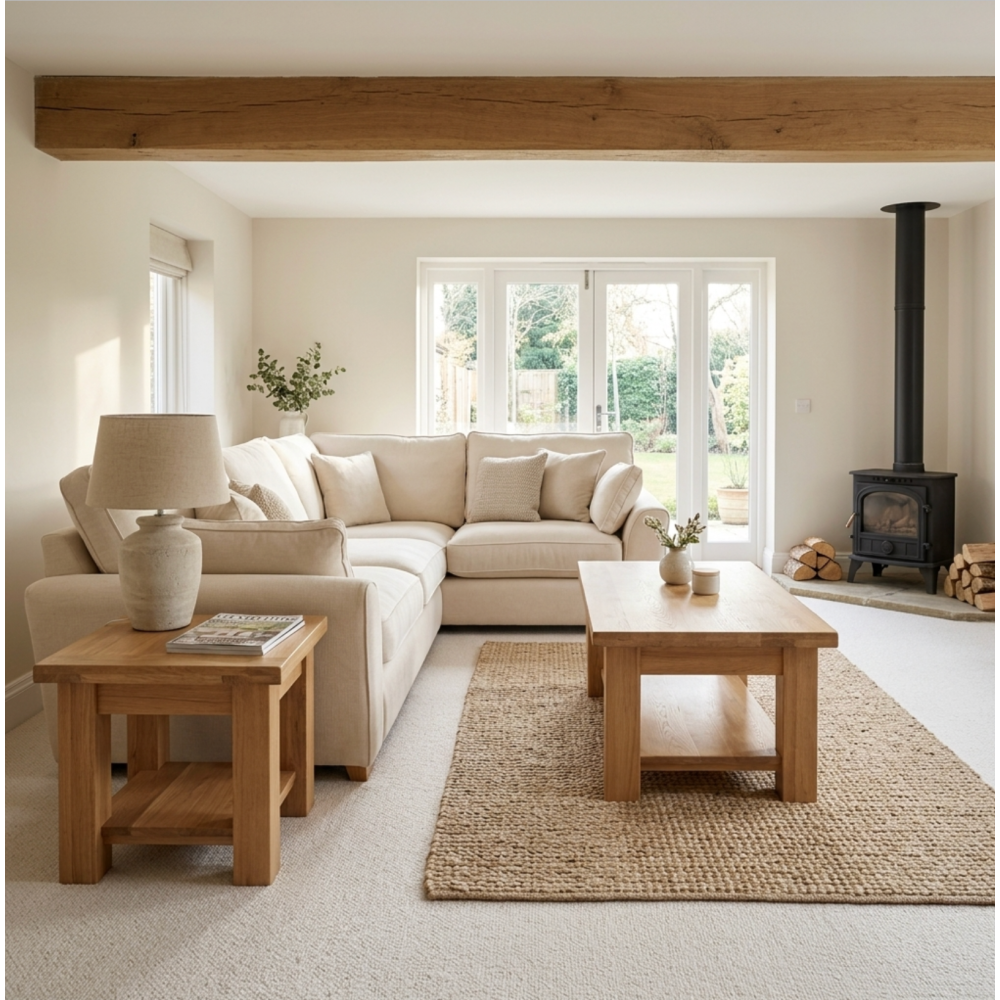 Torino Solid Oak Small Coffee Table