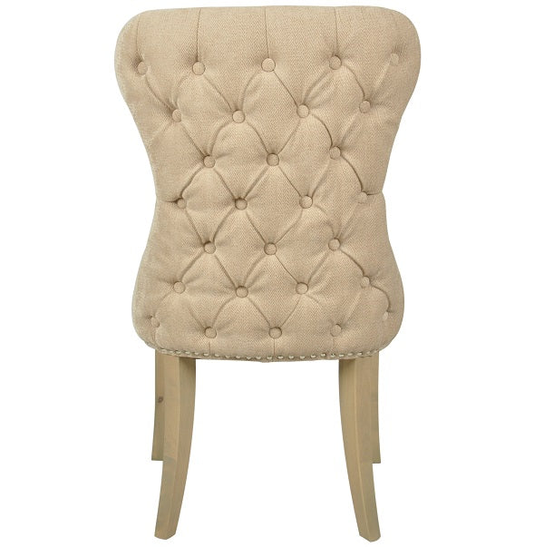 Guia Beige Button Back Dining Chair